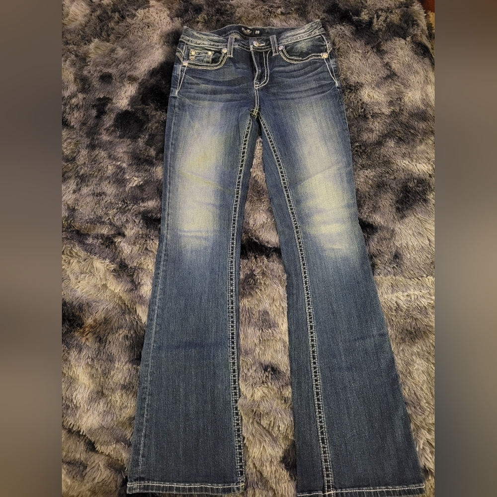 Miss Me Blue Flared Jeans